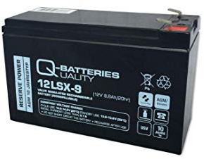 Q-Batteries 12LSX-9 12 V 8,8 Ah bly-fleece-batteri/AGM 10 år