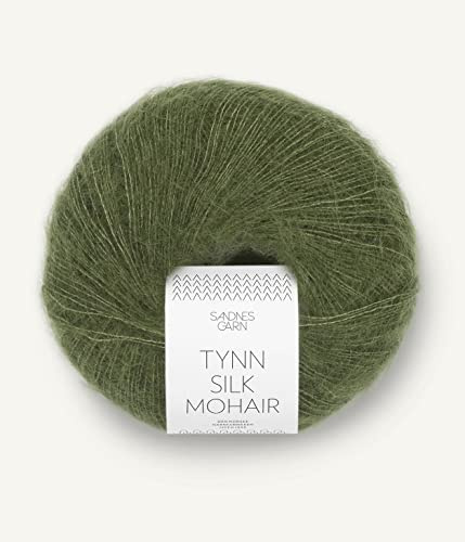 Sandnes Garn Tynn Silk Mohair ca. 212 m col. 9062 olivengronn 25 g