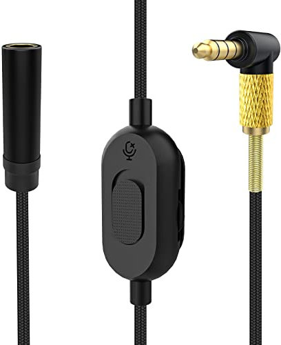 Headphone Extension Cable Compatible with QuietComfort 35 QC45 QC35II QC25 QC15 QC3 QC2 NC700 Headphones 3.5mm Male to Female Stereo Audio Cable with Mute & Volume Controls