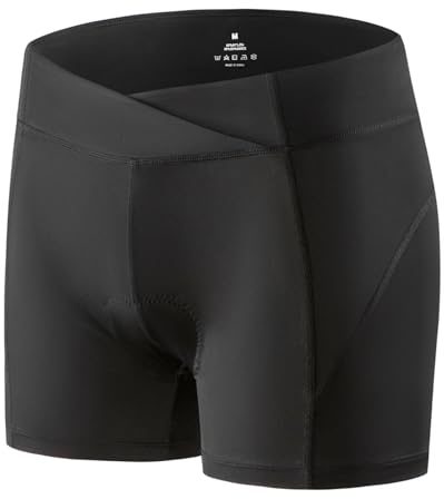 Homord sous-Short Cycliste Femme, Culotte Vélo avec Fond Rembourré | Fond rembourré et discret, adapté aux trajets courts, tissu respirant quick dry, facile à porter sous tous vêtements