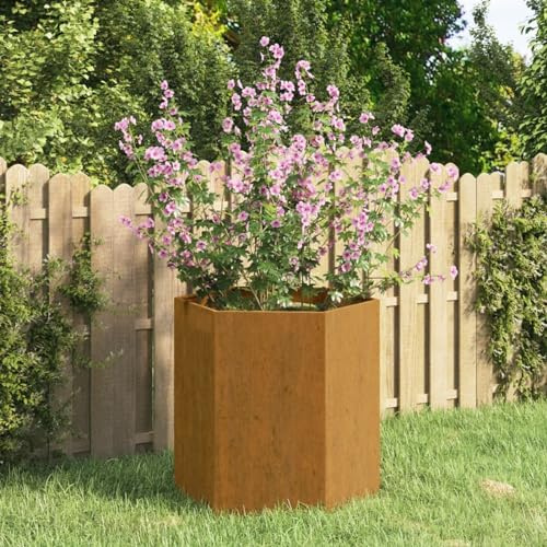 ARKEM Pflanzkübel Rostig 40x40x45 cm Cortenstahl PflanzküBel Hoch Bonsai Schale Groß