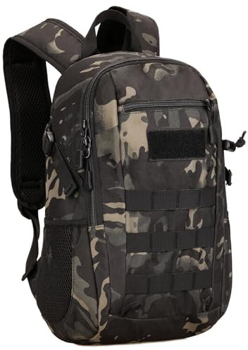 Rucksäcke für Taktischer Mini Tagesrucksack Fahrrad Wandern Bergsteigen Radfahren Rucksack Molle-Tasche Wanderrucksack Herren Tactical Backpack Daypack Laptoptasche für Assault Outdoor Camping Reisen