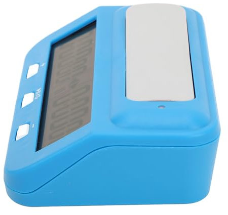 Digitale Schachuhr, Basis-Bonusverzögerung, Positive Zeit, Tragbare Mehrzweck-Schachuhr, Professionelle Alarm-Speicherfunktion für Brettspiele (Blue)