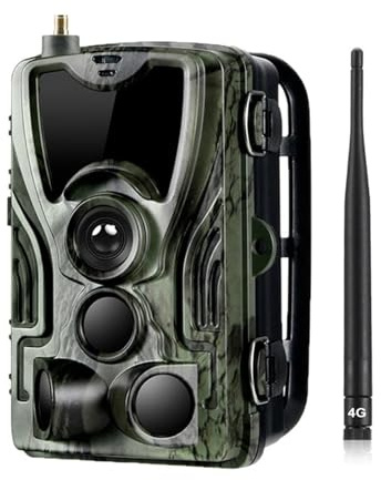 WESLNN APP Trail Camera Cloud Servizio 4G Telecamere Da Caccia HC801PlusLI Con 5000Mah Caricatore Batteria 30MP 2K Visione Notturna Foto Trappole