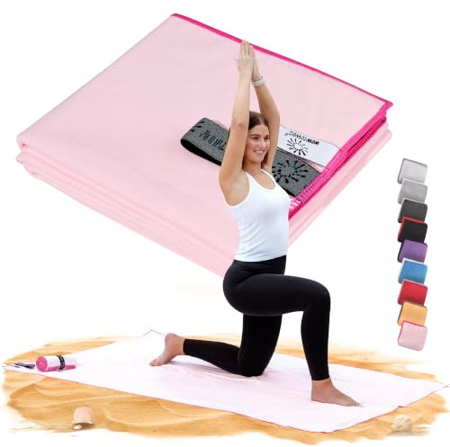 Wowtowelz kompaktes Mikrofaser Handtuch, Reisehandtuch, Sport- Fitnesshandtuch, Strand- Badetuch, leicht u. schnelltrocknend,