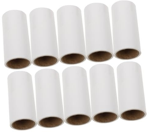 SUPVOX 10pcs Extra Sticky Lint Roller Refills Only Reusable Pet Hair Remover for Dog Cat for Carpet Clothes Floor Cleaning