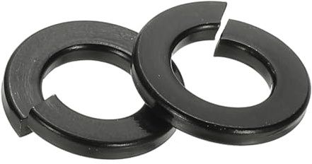 PATIKIL Rondelles Frein 3/8 25Pcs Fendues Acier Inox 304 3/8x17mmx2,5mm | Zincage Noir pour Vis Boulons Ecrous,