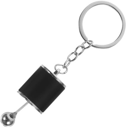 Zerodeko Portachiavi Per Auto Leva Del Cambio Manuale 6 Marce in Lega, Portachiavi Da Uomo Compatto e Resistente Design Accattivante, Accessori Per Chiavi Auto, Per Uso Quotidiano