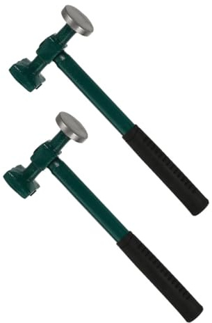 KONTONTY 2stücke Karosseriereparaturhammer Blechhammer Kleiner Hammer Für Auto-dellenreparatur Metallhammer Mit Stahlrohrgriff Für Karosserieblechreparatur