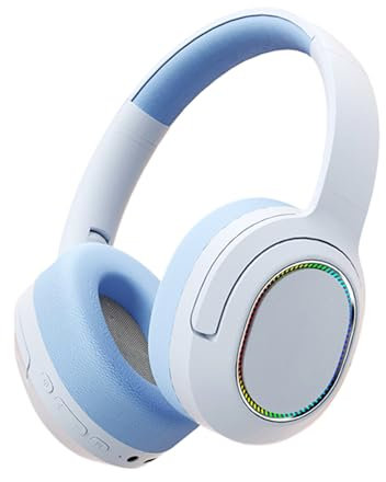 Casque Audio sans Fil | Casque sans Fil Bureau - Design Ergonomique Pliable pour Téléphone, Jeux, Plage, Sport et Gym