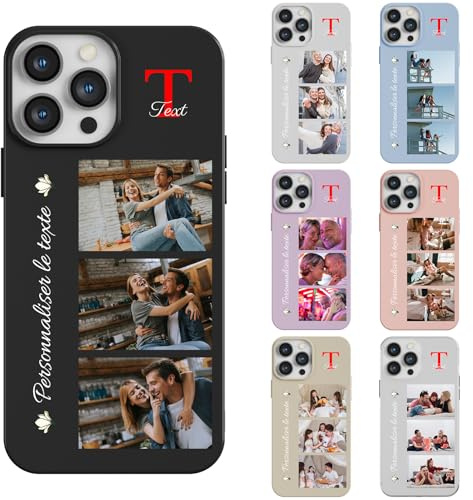 DCPPCY Personalisierte Handyhülle für iPhone 16 - Selbst Gestalten Mit Eigenem Foto Bild Text Individuelle Schutzhülle - Personalisierte Hüll Stoßfeste Weiche TPU Hülle (Mehrfarbig)