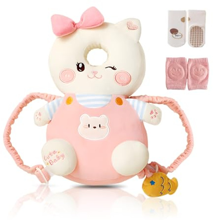 Viondra Baby Head Protector Backpack for 5-24 Months, Cat