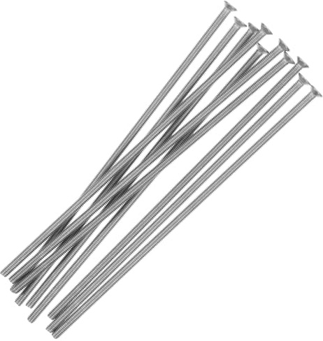 Gatuida Viti in Acciaio Inossidabile Per Piastre a Muro, Viti Di Uscita Lunghe Testa a Croce, Set Da 10 Pezzi Per Fissaggio Prese e Apparecchi Di Illuminazione