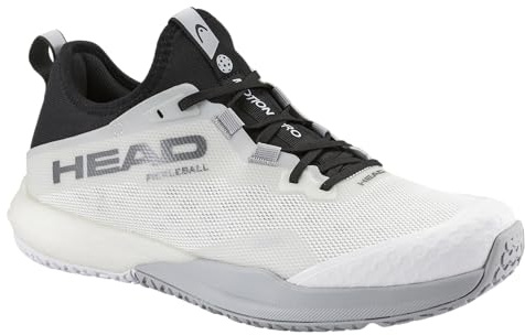 HEAD Men's Motion Pro Pickleball Shoe - Lightweight Cushioning, Lateral Stability & Durable Traction, White/Black, 10.5