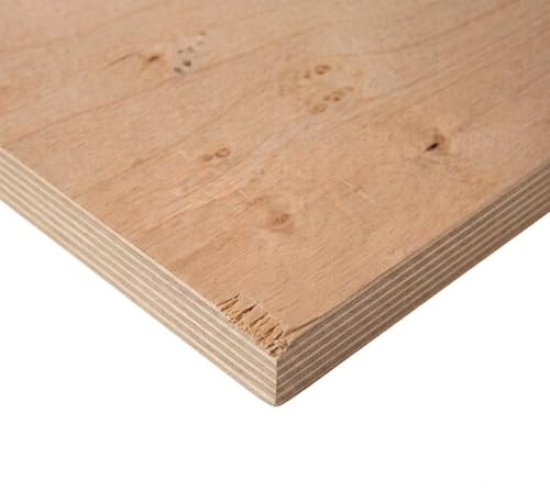 25mm Hardwood Plywood Sheet | 1000 x 500mm (3.28ft x 1.64ft) | Smooth faced hardwood plywood sheet for joinery, cabinet making, craft cutting and furniture work.