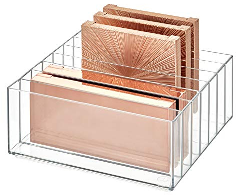 iDesign Clarity - Organizer per tavolozza di trucchi, in plastica, senza BPA, 20,6 x 20,6 x 9,4 cm