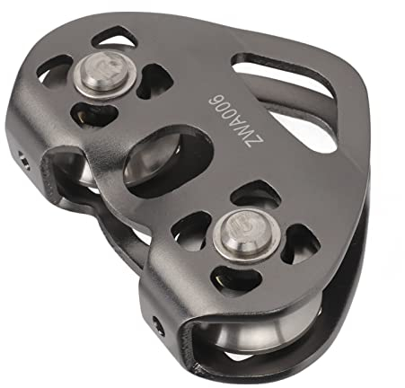 Poulie de Tyrolienne, Poulie à Double Roulement Portable en Aluminium D'aviation pour L'alpinisme