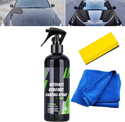 S6 Ultimate Ceramic Coating Spray, Agent de revêtement revitalisant pour voitures, Spray de revêtement céramique pour voitures, Modèle S6 (S6-300ml)