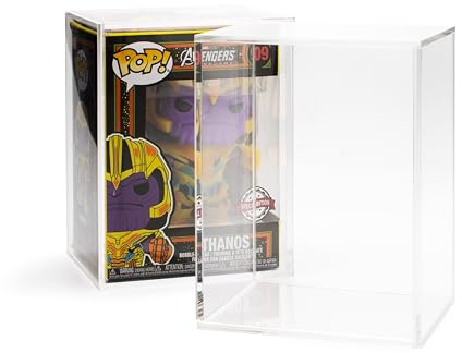 Friki Monkey Vitrine für Funko Pop, Aussteller aus acryl, Größe 16,2 x 11,8 x 9,2 cm, Ausstellungsvitrine für Sammlungen, Schützen und Sammeln mit diesem Funko Pop! (1)