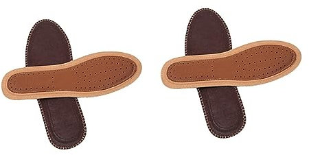 minkissy 2 Paar Bambuskohle Einlegesohlen Ledereinlegesohlen Schweißabsorptionseinlagen Stoßdämpfende Schuhpolster Dämpfende Schuhpolster