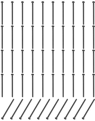 PATIKIL M2x36mm Runde Linsenkopfschrauben mit Innensechskant, 50 Stück Kohlenstoff Legierungstahl Rundkopf Sechskantschrauben, Vollgewinde Maschinenschrauben für Möbeleinbau Holzmontage