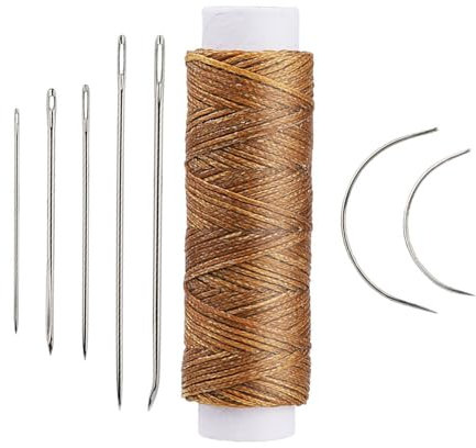 Juego de 10 agujas de coser de piel curvadas para tapicería