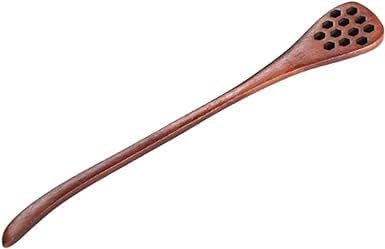 Brown Wooden Honey Dippers, Handmade Spoon Stirrer, Long Handle Honey Dipper Mixing Stick, Honey Dipper, Handmade Honey Drizzler for Kitchen and Dining
