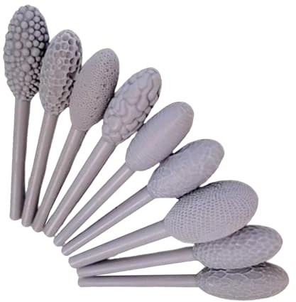 textur verktyg, ovalt mönster rullar set, keramik verktyg, med 9 mönsterrullar, lätt att använda och mångsidig, 54 g, 1 x 1 x 7,5 cm, för, lerkonst