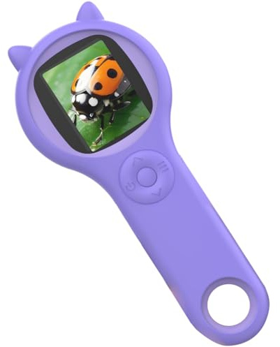 Tuesoa Microscopio para Niños - Microscopio Digital Portátil con Lupa de Mano para Niños, Juguetes Científicos Educativos, Color