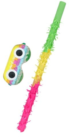 Mobestech Piñata Stab Und Augenmaske Partyzubehör Aus Leichtem Kunststoff Für Geburtstagsfeier Piñata Spielzubehör Mit Auffälligem Design