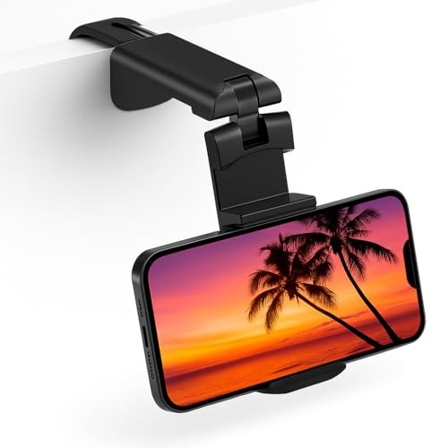 360° Rotatable Mobile Phone Holder – Adjustable Foldable Retractable Stand for Desk Bed Office Travel – Universal Phone Mount Compatible with iPhone Samsung Android Smartphones