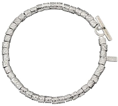 Bracciale Dodo Donna Originale Argento 925 Pigne Small, 18 cm, Gioiello Artigianale Made in Italy, Rifinito a Mano, Base per Charms Dodo