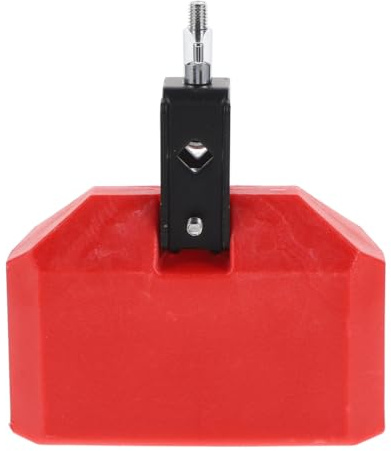 HAMPPLIES Schlagzeug Kuhglocke 6 Zoll aus Rostfreiem Metall Robustes Percussion Zubehör für Drumset Rotes Musikinstrument Ersatzteil für Anfänger und Profis