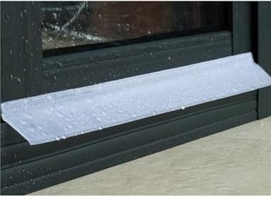 Sill Water Barrier Strip, Window Rain Drip Guard Deflector, Balcony Drip Edge Protection, for Window Sills(Clear,200cm/78.7in)