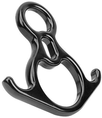 Naroote Descenso Duradero de 8 Bucles de Yoga para Montañismo Al Aire y Anillos de Yoga, Material de Aleación de Aluminio y Magnesio