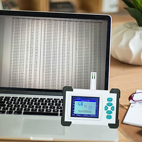 Vroomoto Detector de Dióxido de Carbono Medidor CO2 Monitor Calidad del Aire Detector CO2 Pantalla TFT 3,2 Pulgadas Alarma 999 Registros Datos (Versión actualización)
