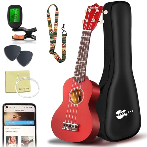 Sopran Ukulele 21 Zoll Starter Set mit Kostenlose Online-Kurse