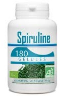 Spiruline Bio - 400mg - 180 Gélules Végétales