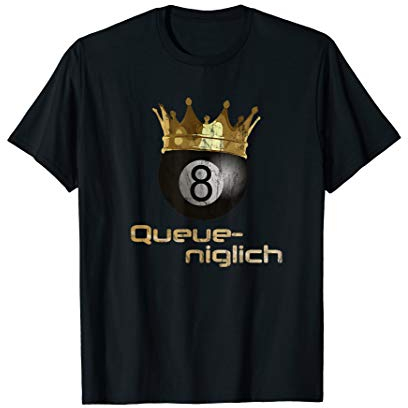 Lustiges Billard Snooker 8 Ball Design T-Shirt
