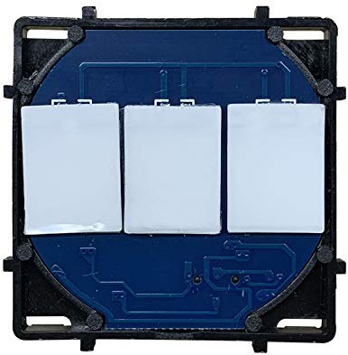 BSEED Interruptor de luz táctil de 3 Gang 2 vías con indicador LED para productos de bricolaje