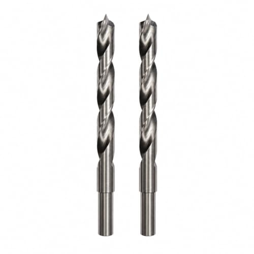 jjw-germany 2 St. HSS-G Präzisions Holzbohrer Spiralbohrer D= 11,5 mm mit Zentrierspitze Schaft 10 mm