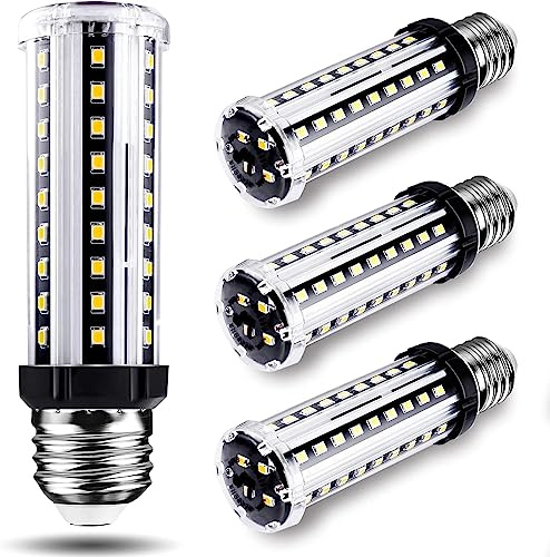 Wenscha LED Corn Light Bulb 150W Equivalent 2000 Lumen 6500K Cool Daylight White 20W E26/E27 Base Non-dimmable Ceiling Fan Corn Lighting for Home Garage Warehouse Indoor LED Corn Bulbs Pack of 4