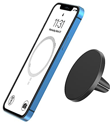 TechMatte Handyhalterung Auto, für iPhone 17 16 15 14 13 12 Serie | Magnetische Belüftungs Autohalterung KFZ Kompatibel mit original MagSafe Hülle - 1 Stück