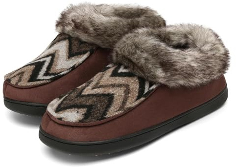 Mishansha Zapatillas Casa Mujer Zapatillas Estar Por Casa Pantuflas Invierno Antideslizante Women Slippers Café 38 EU