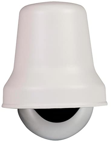 SUNDI Türklingel Klingel Haustür Türgong Klassisch Kunststoff Metall Weiß 24 V DNT-206/N-BIA