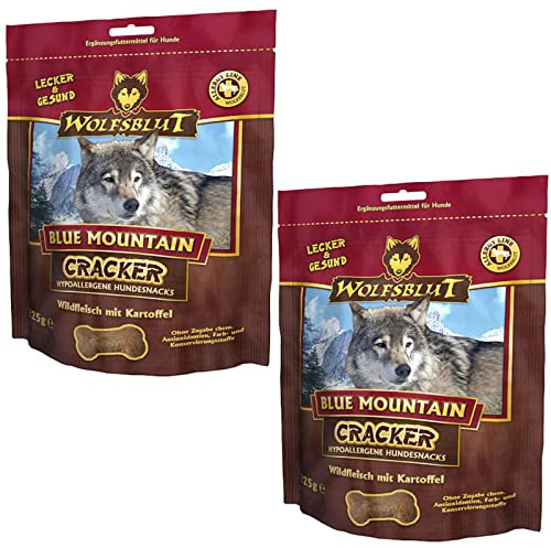 Wolfsblut Blue Mountain Cracker für Hunde - Doppelpack - 2 x 225g
