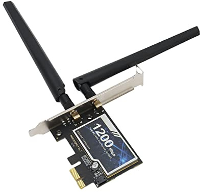 ciciglow PCIe-Ethernet-Karte, BT 4,0 V PCIe-Netzwerkkarte für 7, für 8, für 10, Unterstützt PCI Ex1/x4/x8/x16, 2,4 G 5 G Stabile Internetverbindung