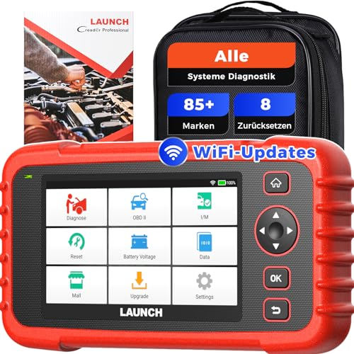 LAUNCH CRP129X Plus OBD2 Diagnosegerät, Diagnosescanner mit Allen System, 8 Dienste, Einspritzer-Codierung/Öl/Drossel/SAS/Bremse/BMS/TPMS-zurücksetzen, Auto VIN, Kostenlose lebenslange Updates