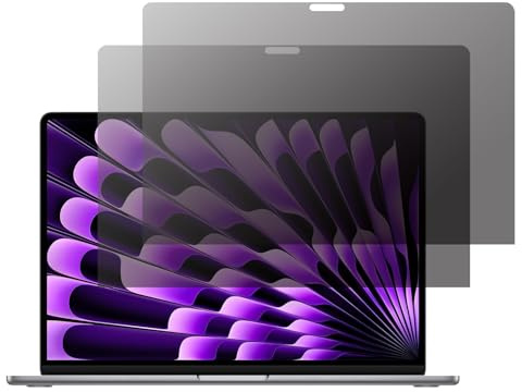 FiiMoo 2 Stück Blickschutzfilter für MacBook Pro 15 Zoll 2016-2021 A1990, 15 Privacy Screen Folie & Anti-Blaulichtfilter, Blickschutzfolie, Premium Privacy Filter Anti Blue Light Blickschutzfolie