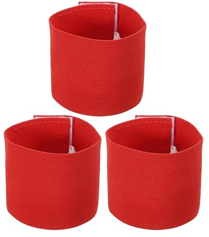 PATIKIL Fußball Kapitänsbinde,Nylon Unisex Elastische Armabzeichen Verstellbar für Jugendliche und Erwachsene, Orange